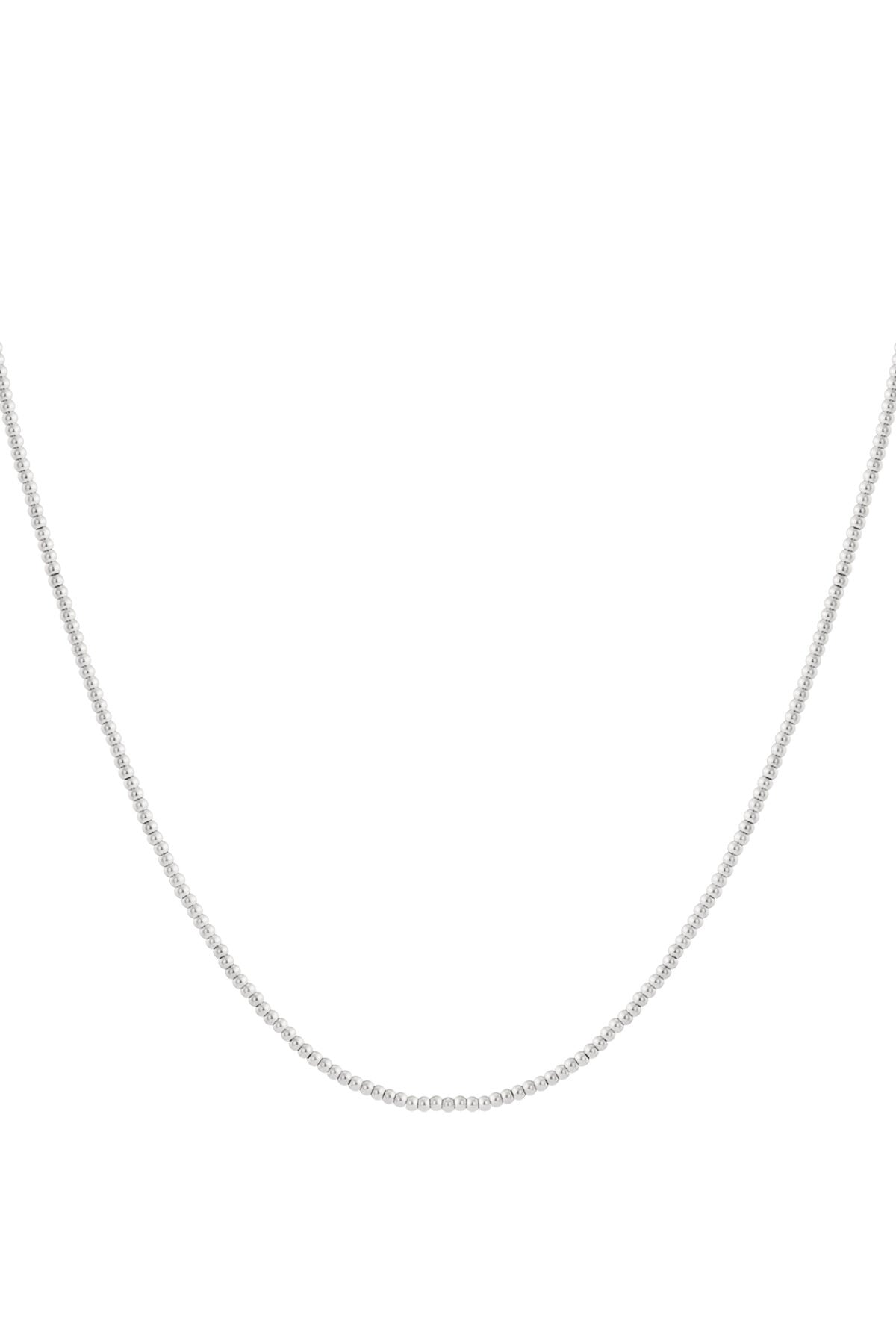 Solid bead necklace-2.5mm