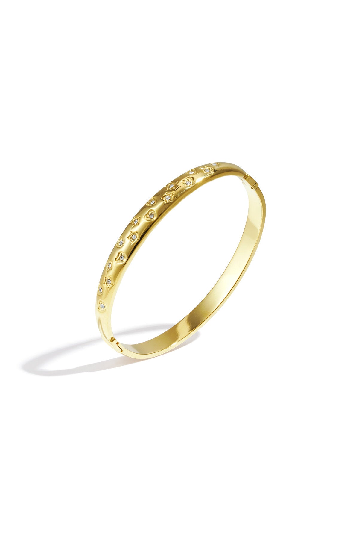Stainless Steel Bangles Polka Dots Casual Daily Simple Series Women's jewelry