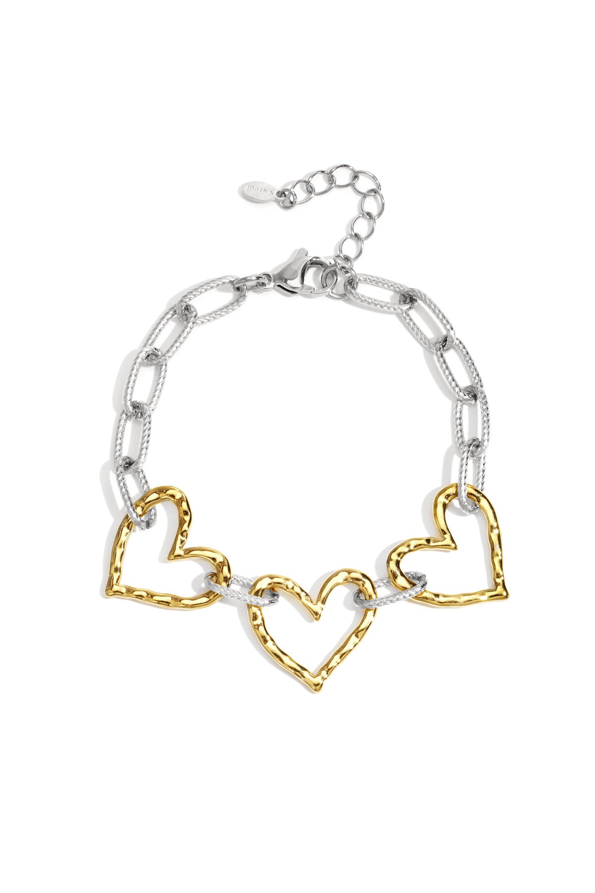Stainless Steel Chain Bracelets Heart Casual Daily Simple Series Women's jewelry
