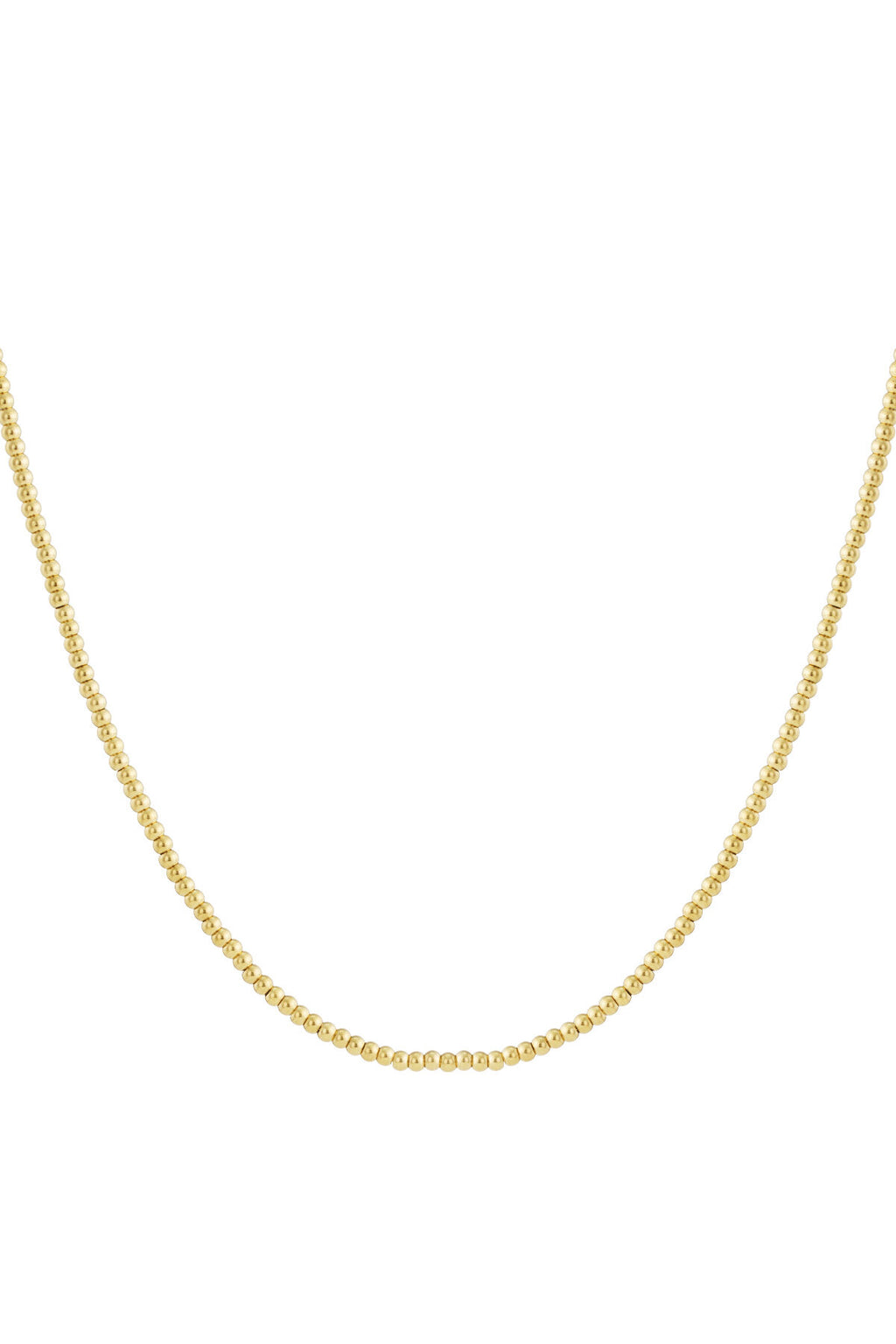 Solid bead necklace-4mm