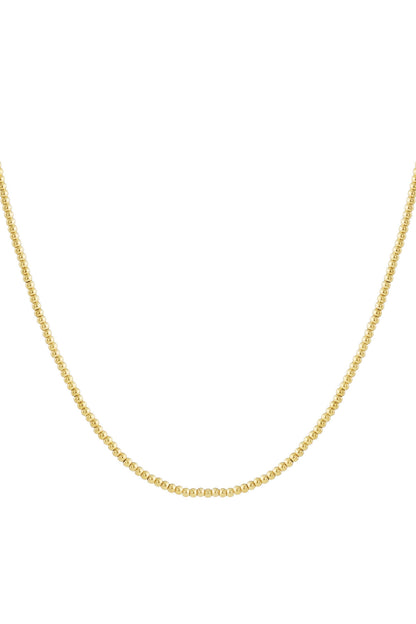 Solid bead necklace-4mm