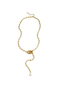 Necklace with hanging bead