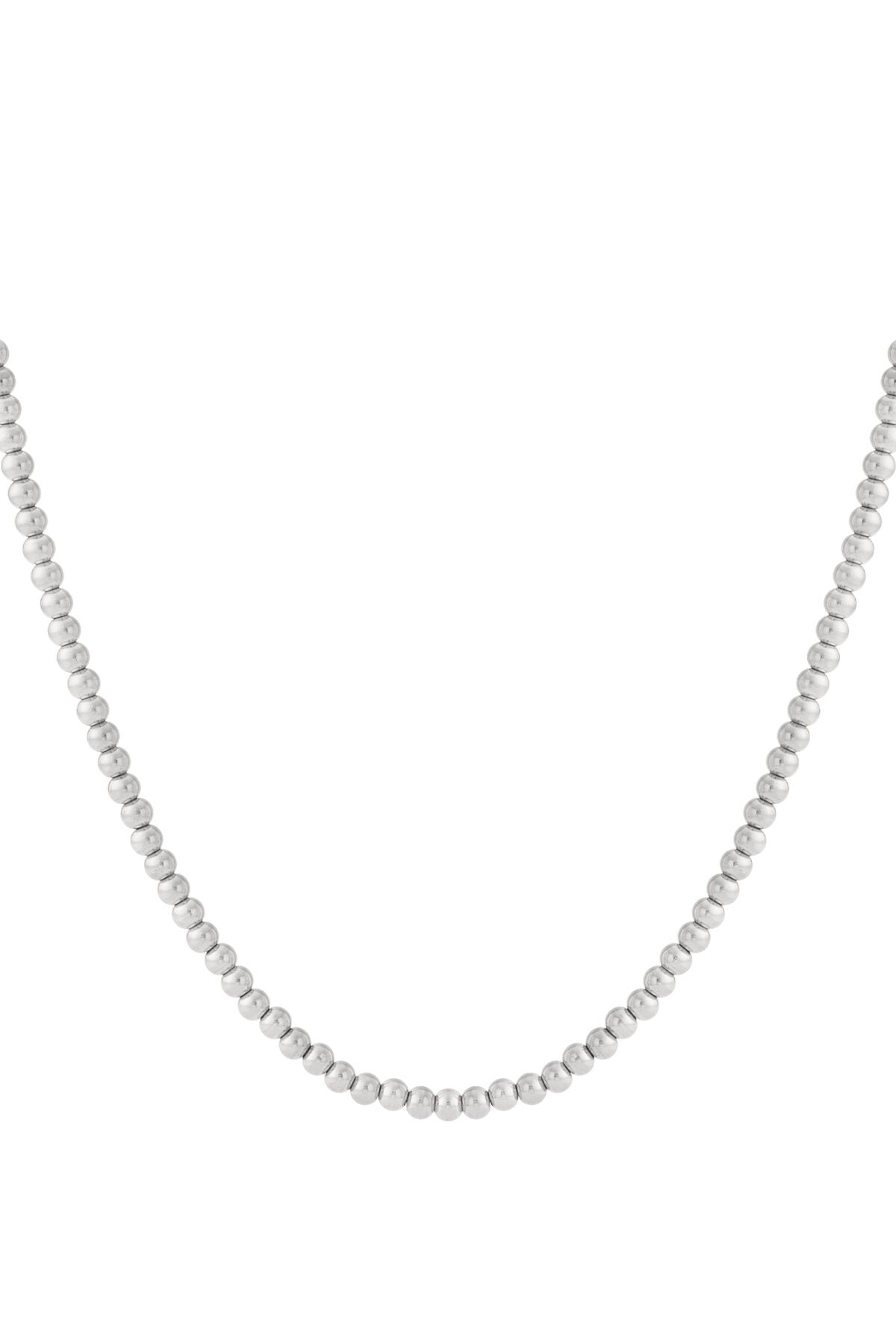Solid bead necklace-6mm