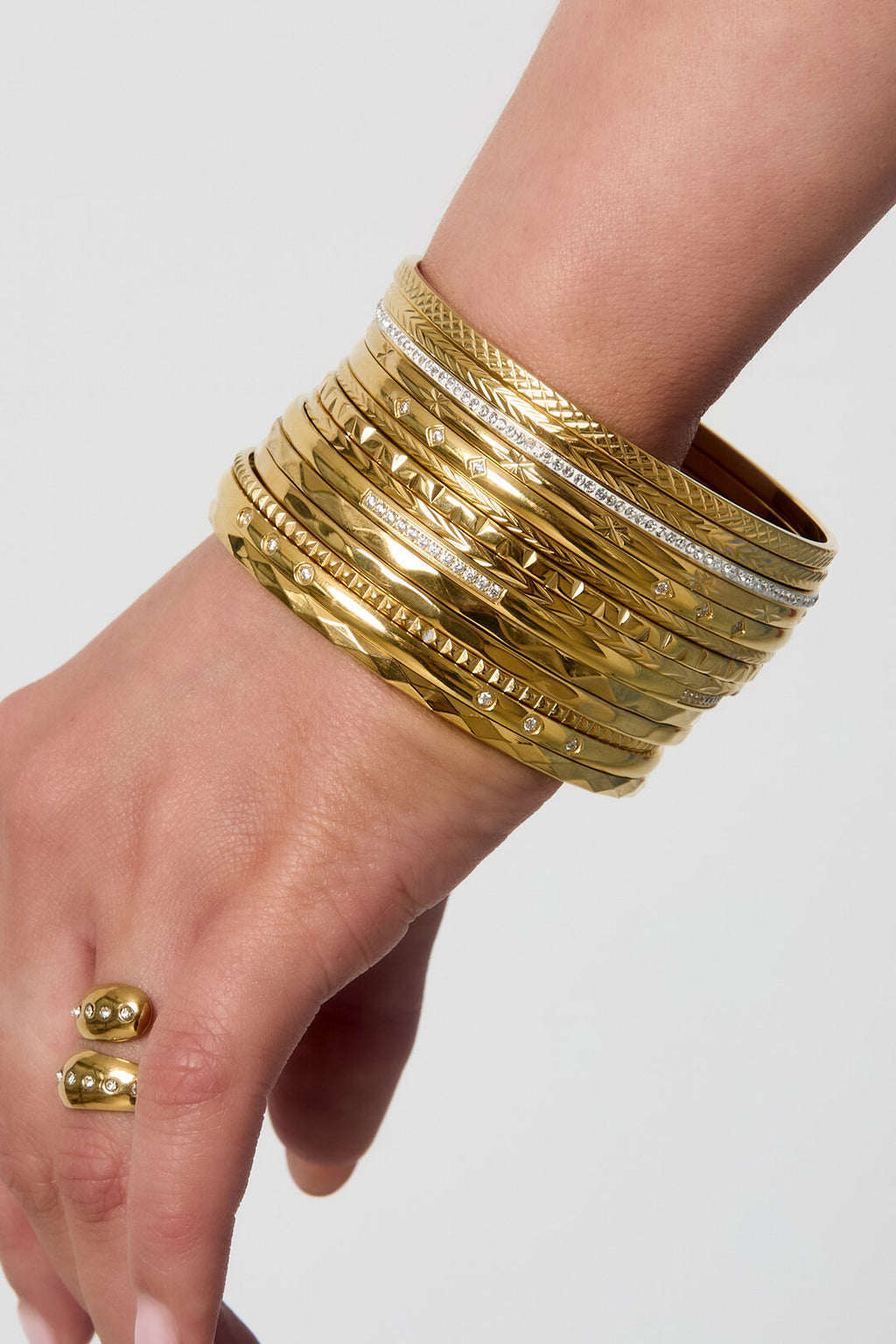 Stainless Steel Bangles Geometric Daily Daily