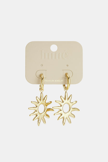 Stainless Steel Drop Earrings sun Casual Daily Simple Series Women's jewelry
