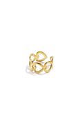 Ring heart connected - Silver Color color