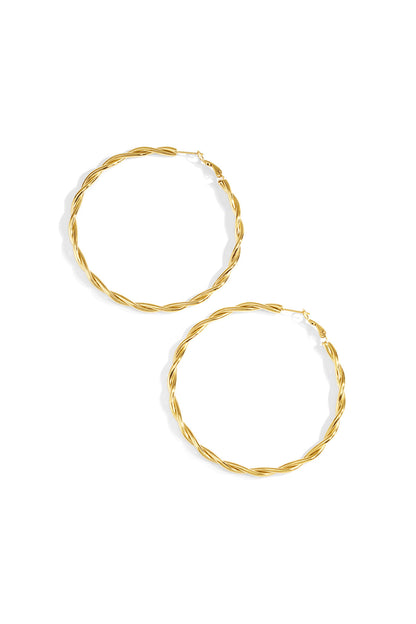 Twisted Hoop Earrings