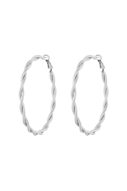 Twisted Hoop Earrings