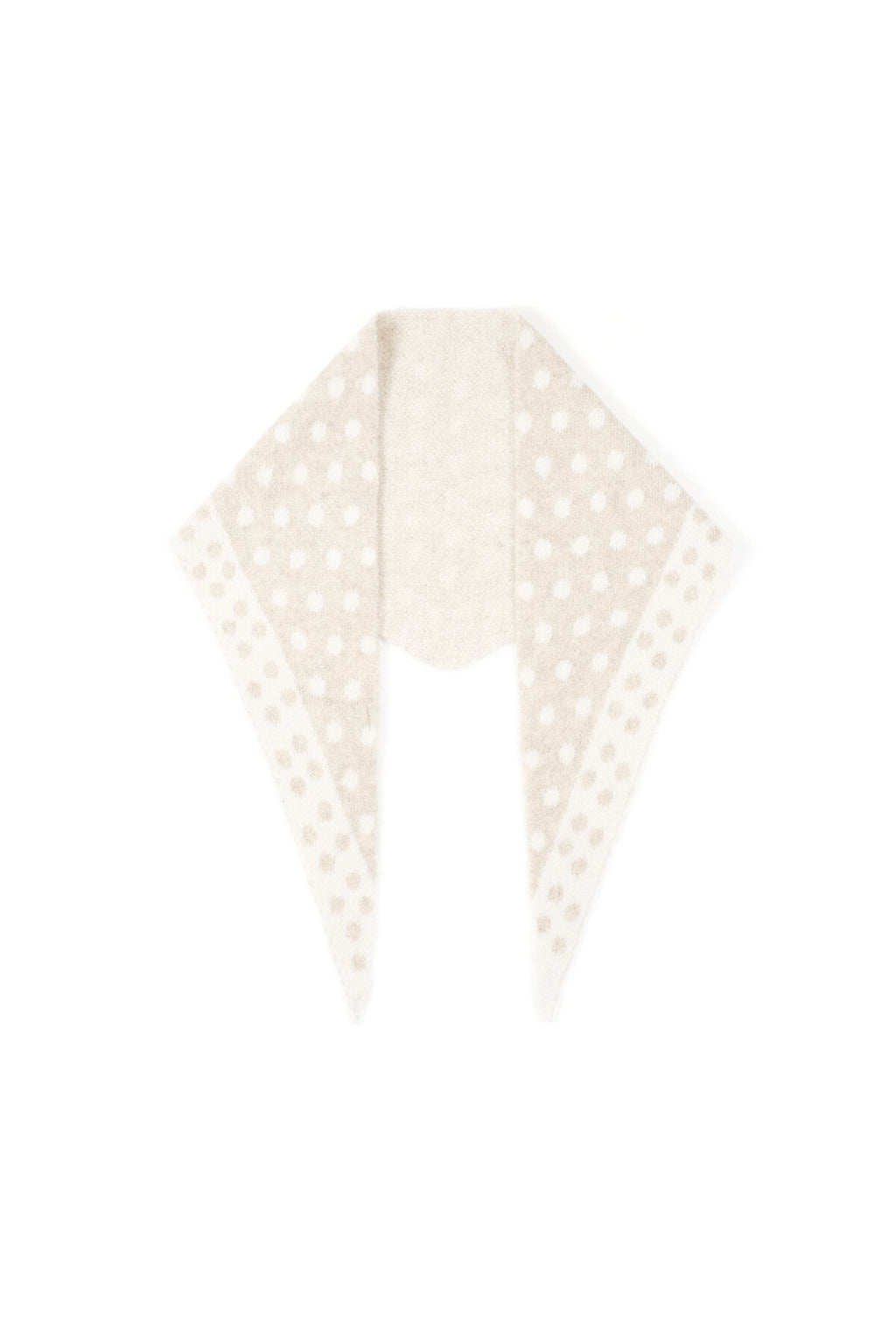 Fine Polka Dot Triangle Scarf