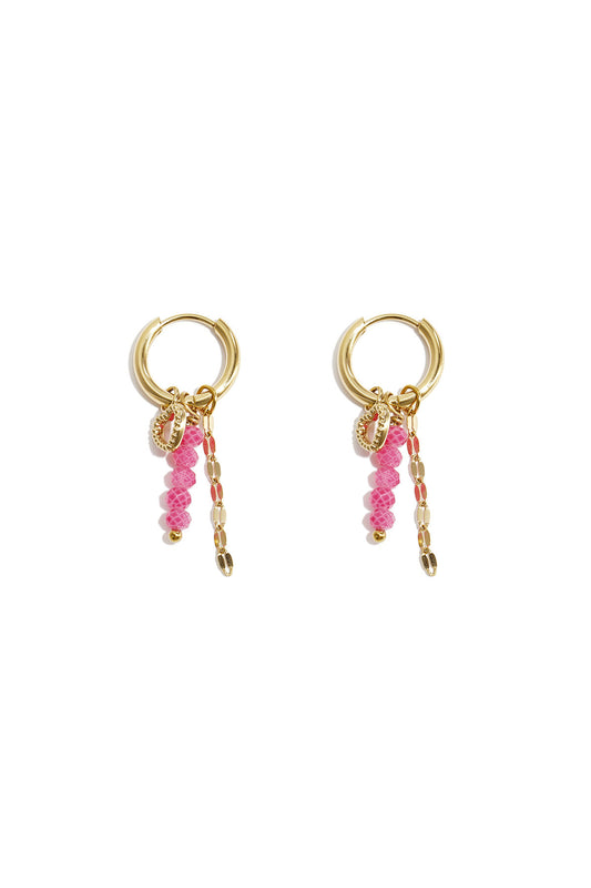 Love on top charm earrings
