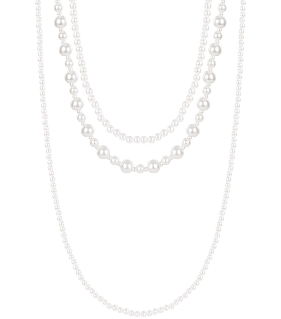 Layered Necklace mixed pearls
