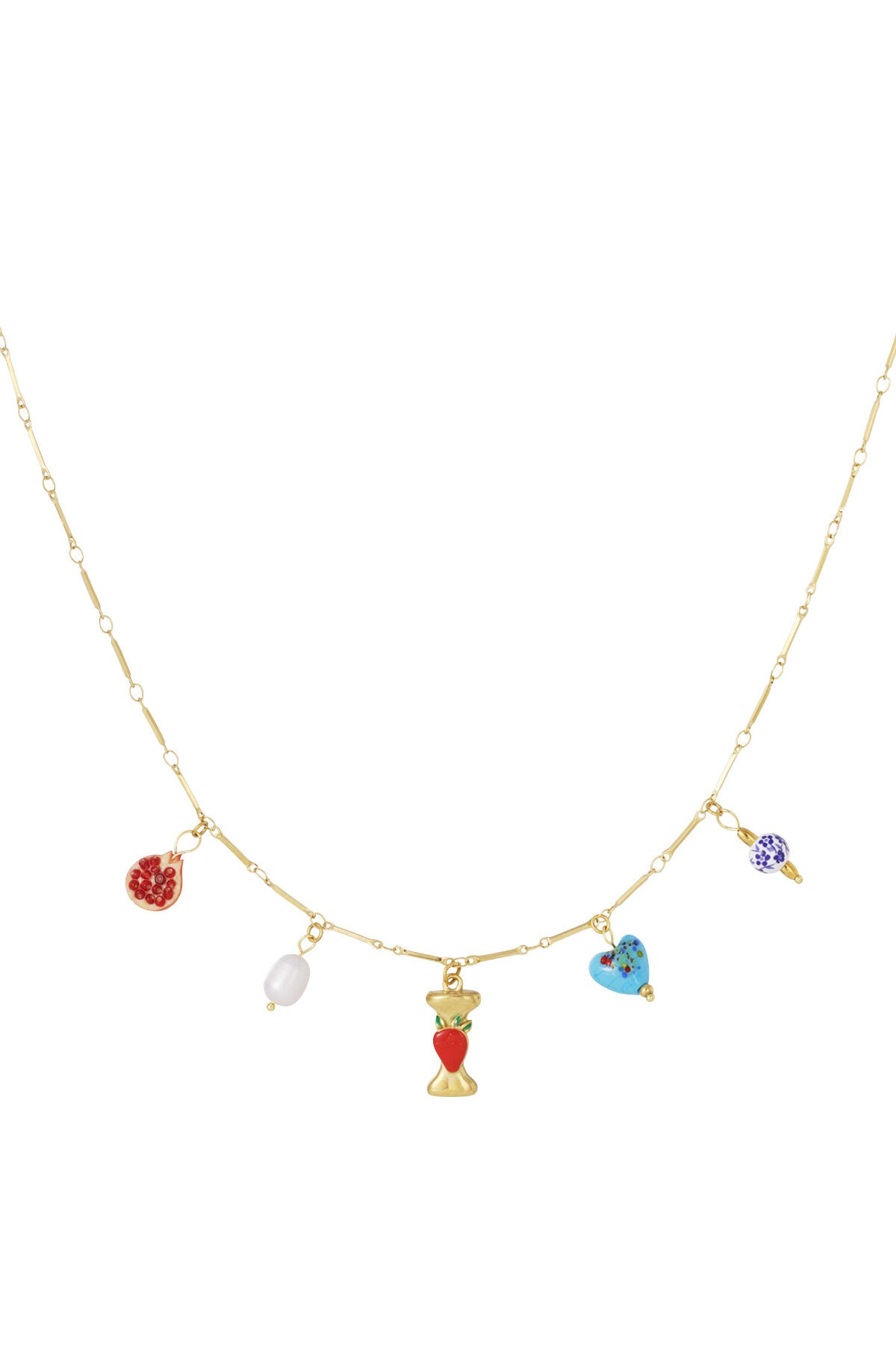 Happy Initials necklace with charms