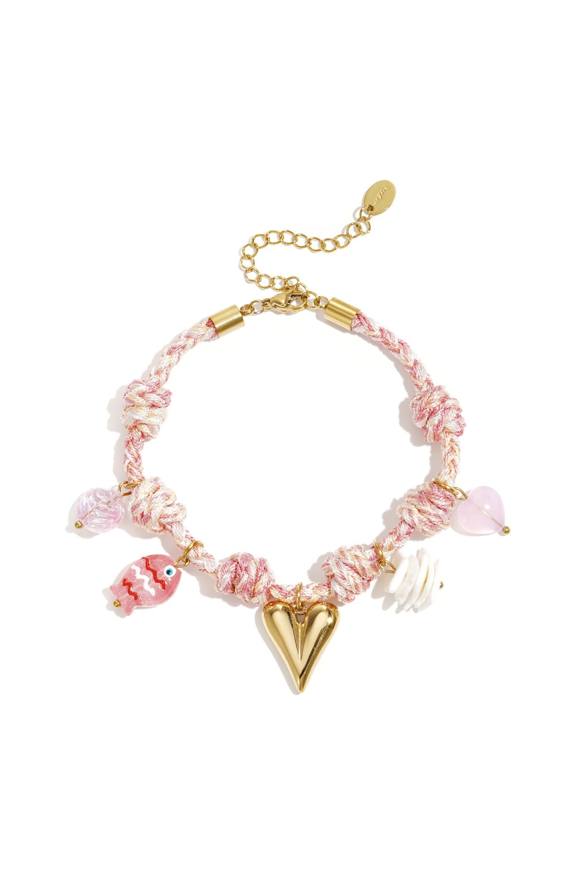 Rope Charm Bracelets Heart Sweet Daily Romantic Series Women's jewelry