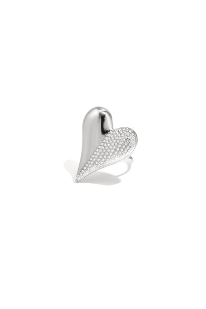 Stainless Steel Statement Rings Heart Casual Daily Romantic Series Women's jewelry