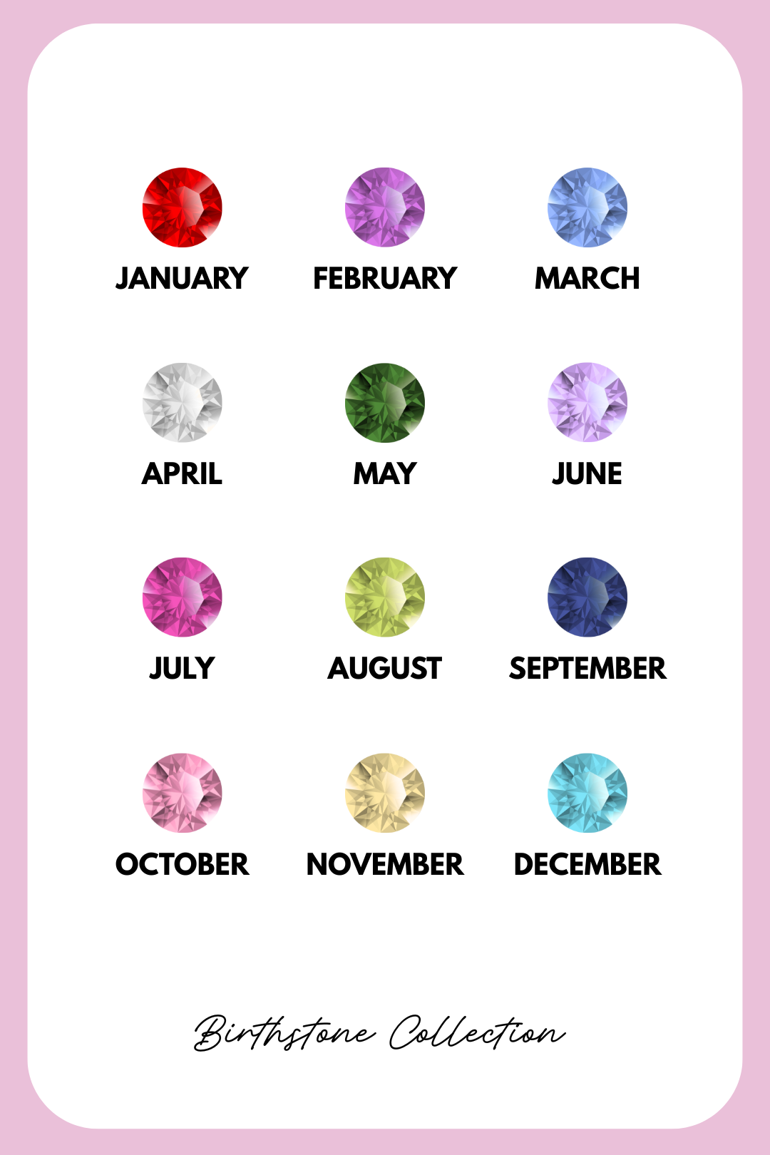 Birthstone necklace