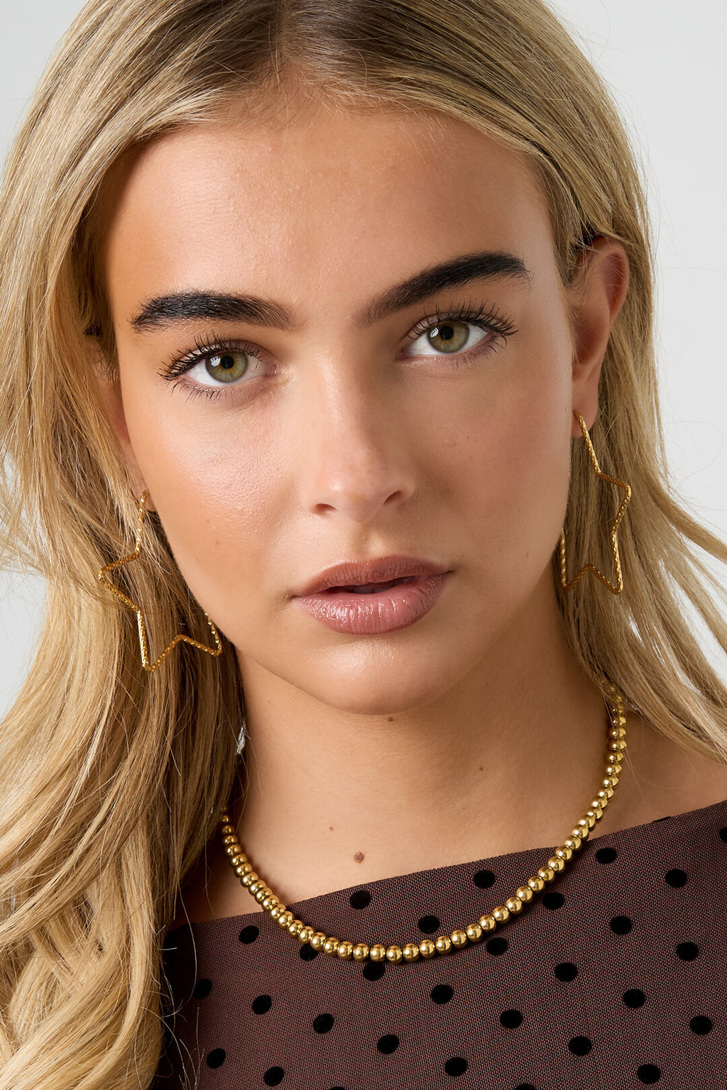 Stainless Steel Hoop Earrings Star Casual Daily Simple Series Women's jewelry