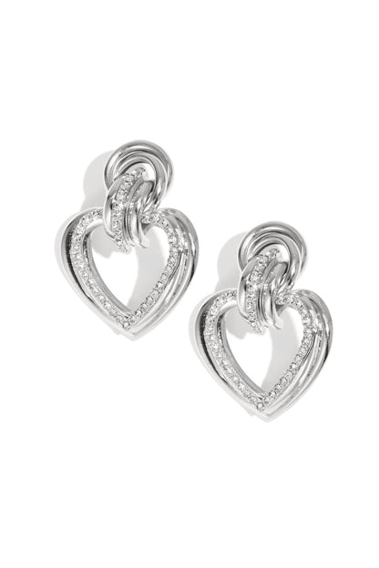 Iron Drop Earrings Heart Elegant Christmas Luxurious Series Women's jewelry