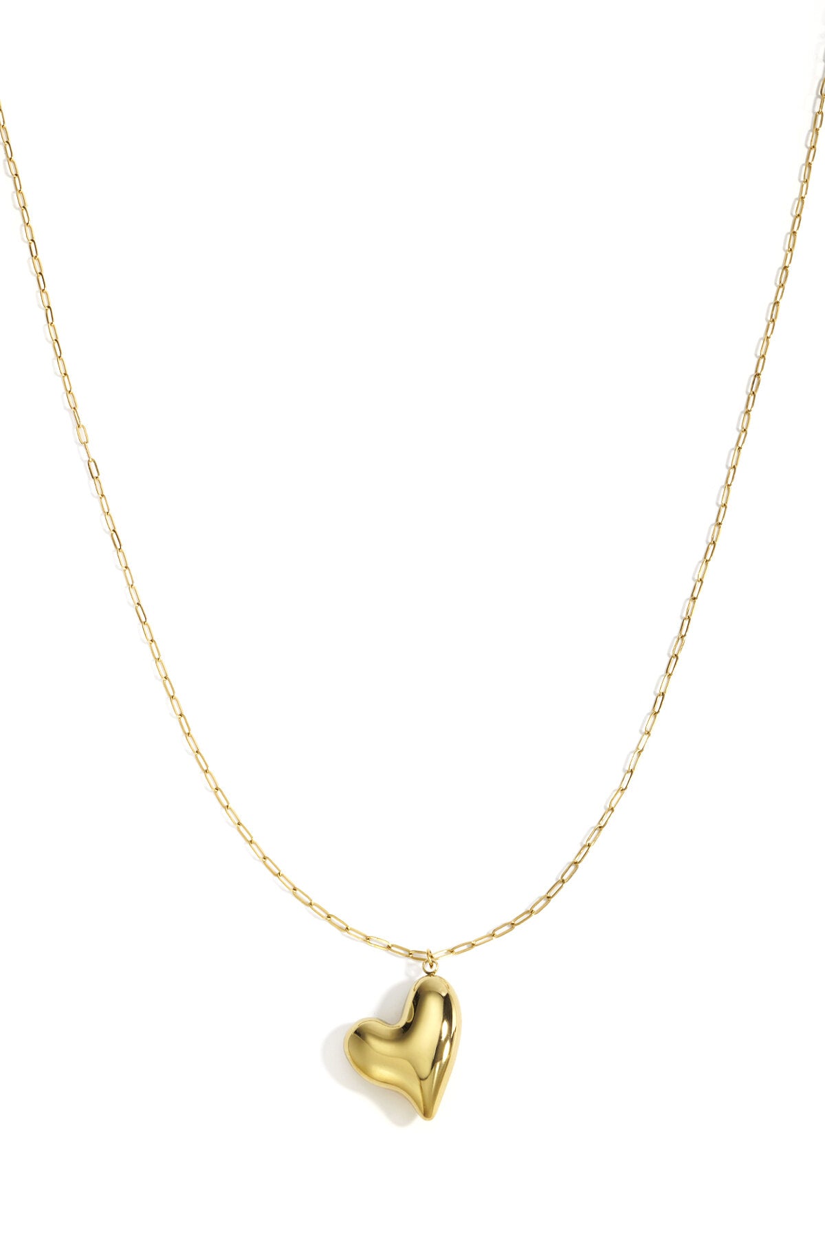 Stainless Steel Long Necklaces Heart Casual Daily Simple Series Women's jewelry
