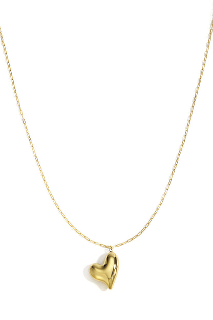 Stainless Steel Long Necklaces Heart Casual Daily Simple Series Women's jewelry