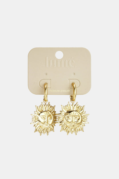 Stainless Steel Drop Earrings sun Casual Daily Simple Series Women's jewelry