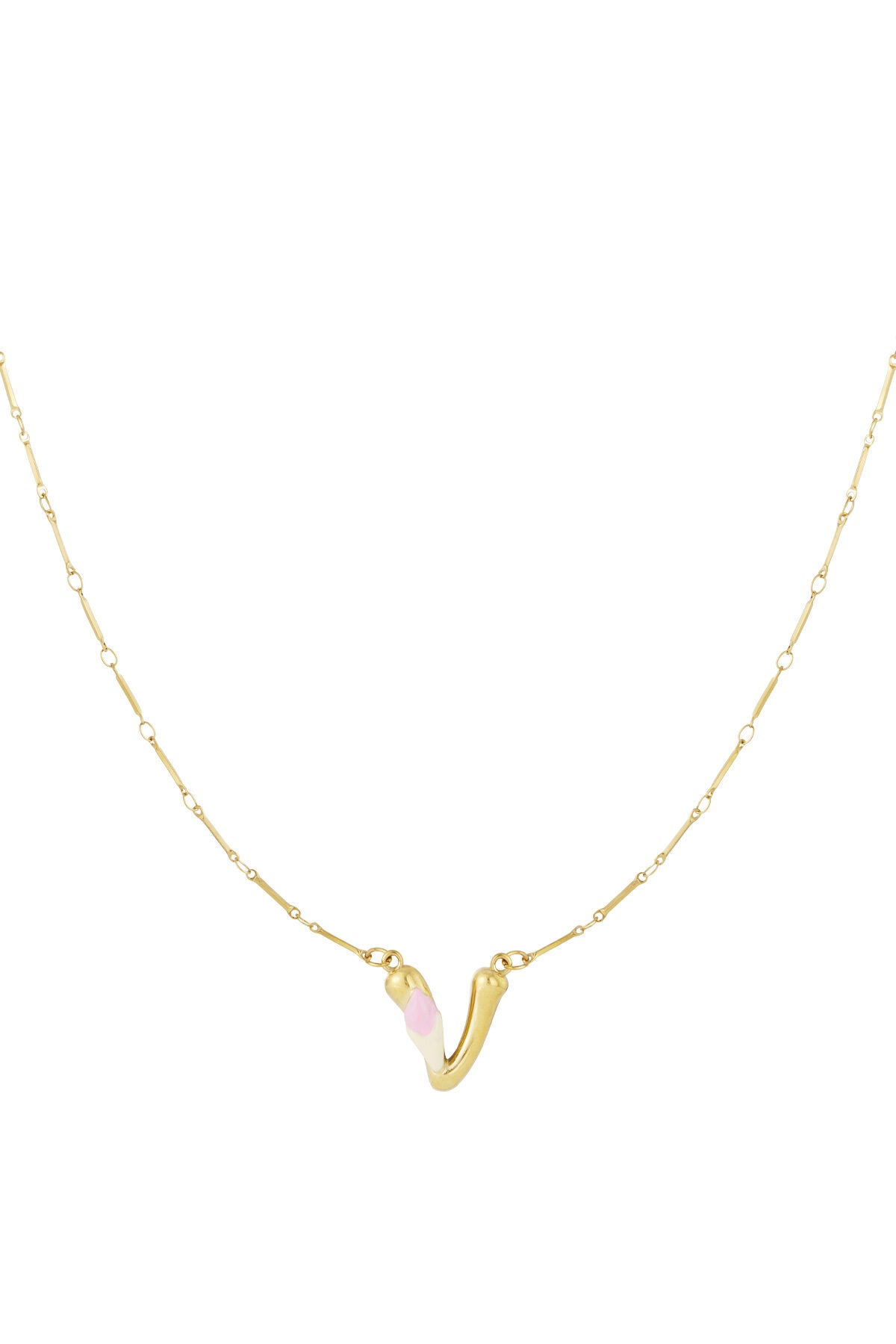 Happy Initials necklace with charms