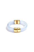 Chunky bangle with gold details