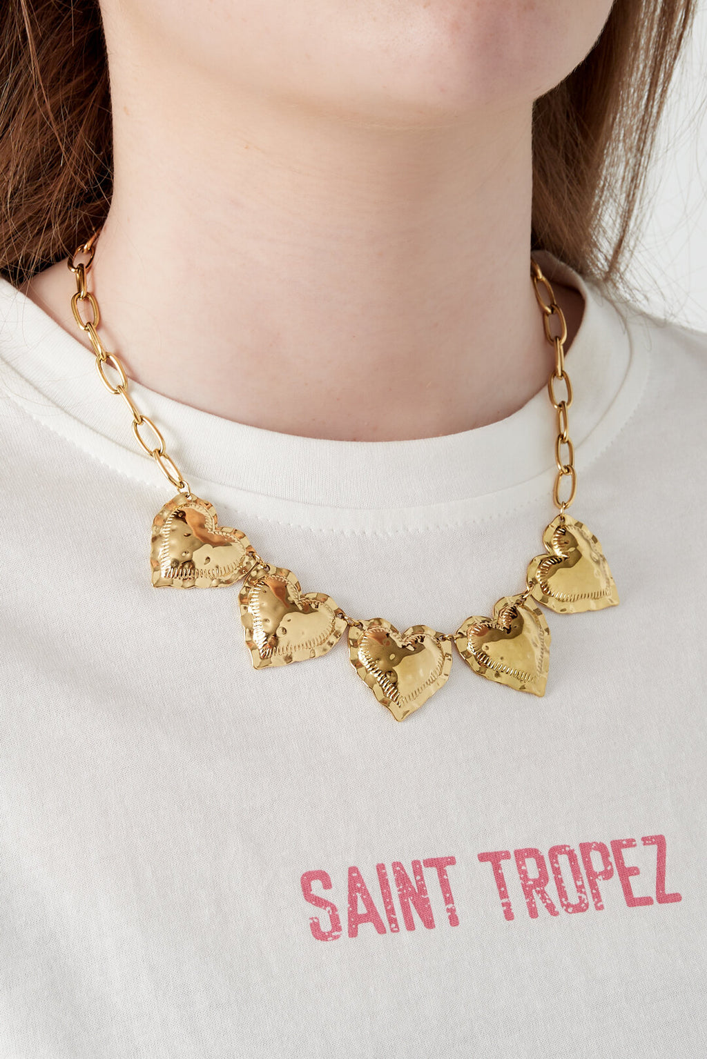 5 Hearts Necklace