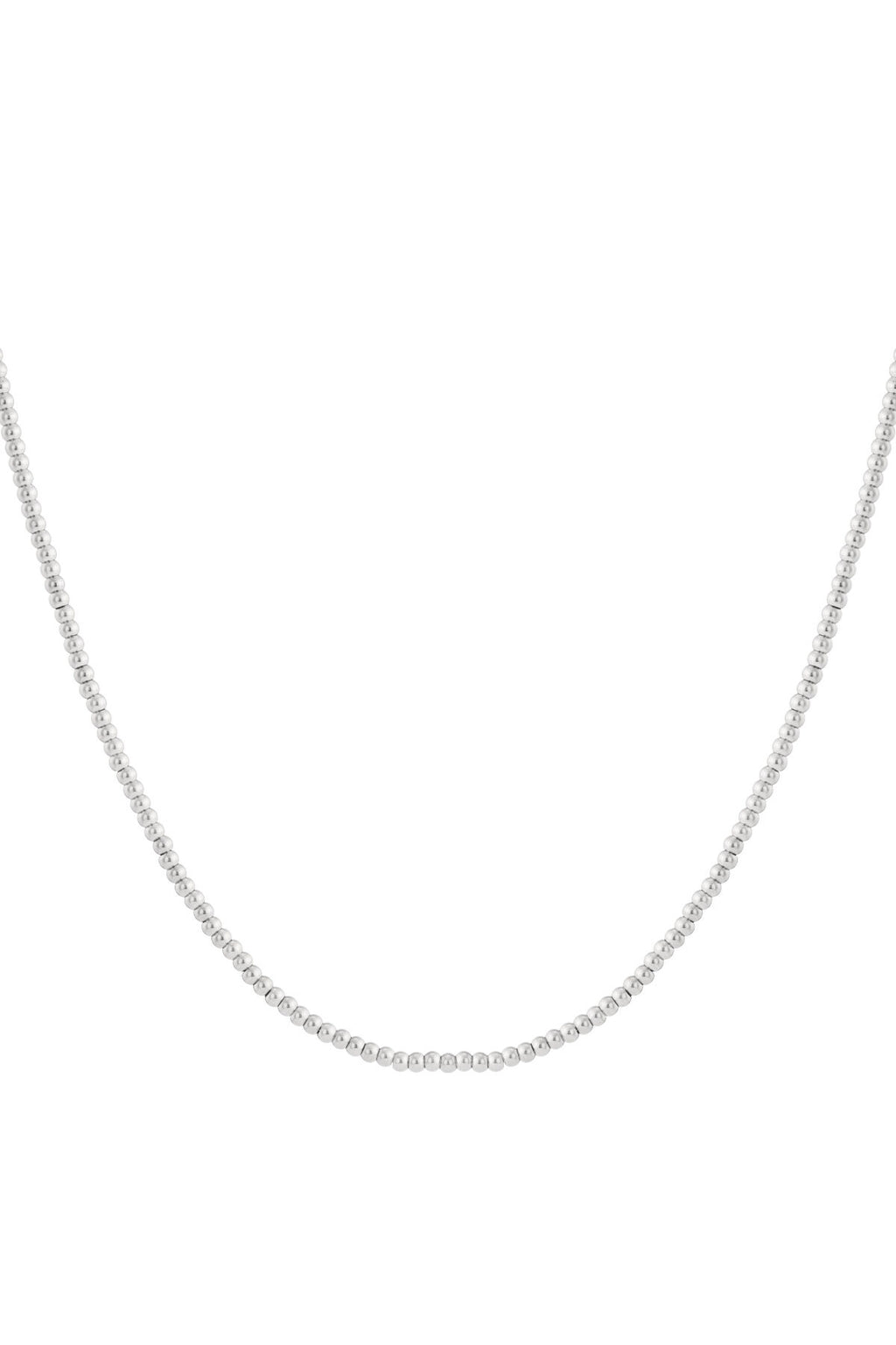 Solid bead necklace-4mm