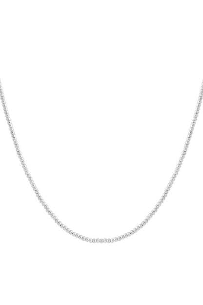 Solid bead necklace-4mm