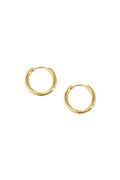 Earrings Little Hoops 1,6cm Gold Color Stainless Steel
