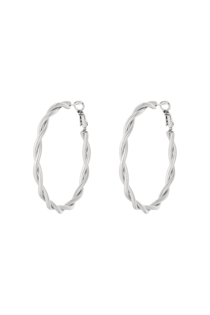 Twisted Hoop Earrings