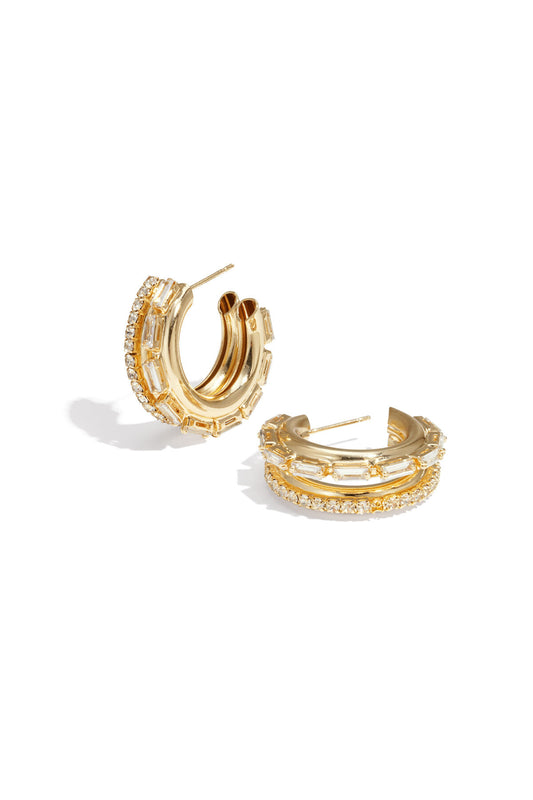 Iron Hoop Earrings circle Elegant Christmas Luxurious Series Women's jewelry