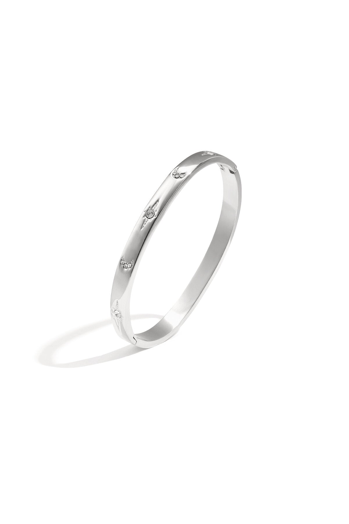 Stainless Steel Bangles Polka Dots Casual Daily Simple Series Women's jewelry