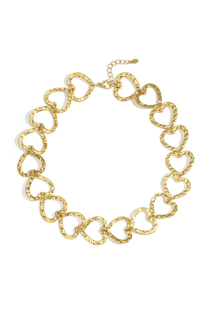 Stainless Steel Chain Necklaces Heart Casual Daily Simple Series Women's jewelry