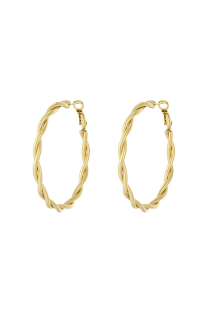 Twisted Hoop Earrings