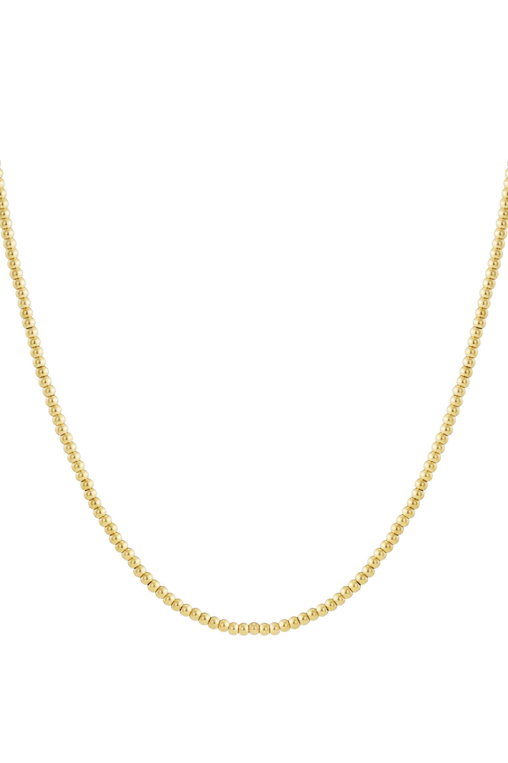 Solid bead necklace-5mm