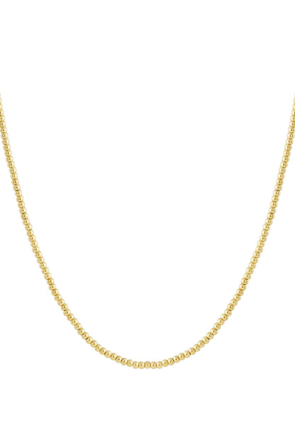 Solid bead necklace-5mm