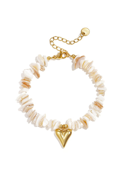 Stone Beaded Bracelets Heart Vacation Daily Romantic Series Women's jewelry