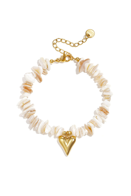 Stone Beaded Bracelets Heart Vacation Daily Romantic Series Women's jewelry